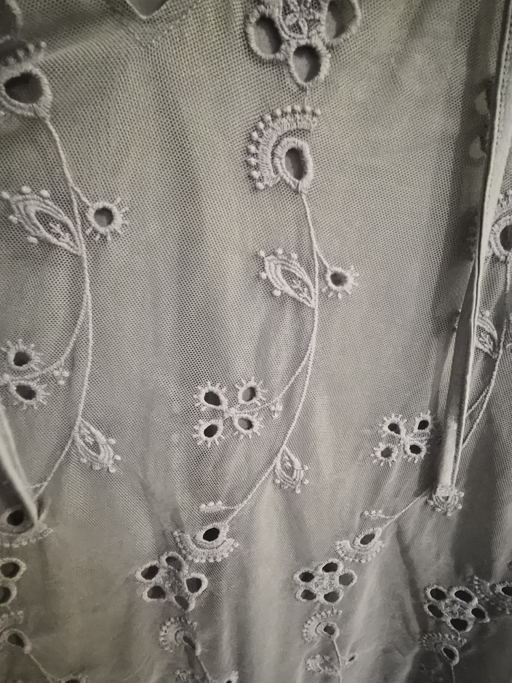 Maurices | Embroidered Sleeveless Blouse - Sage Green - Picture 3 of 10
